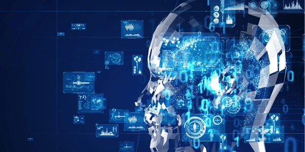feature image of an AI braing for the blog: Deep Learning Algorithms